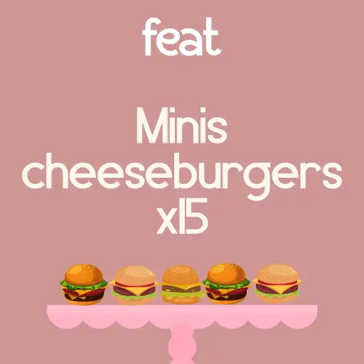 Cheeseburger cocktail 15 PIECES