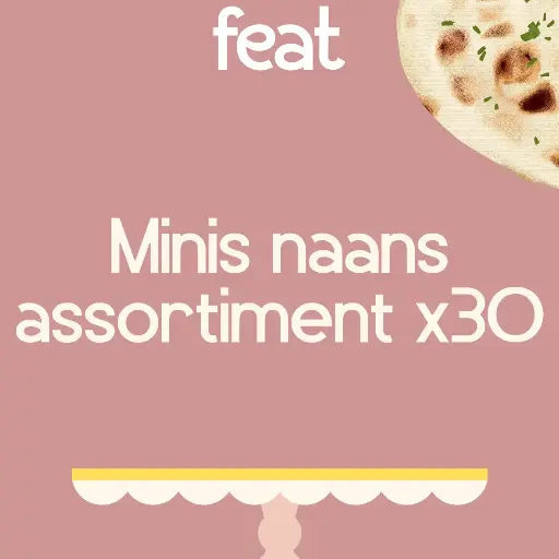 Mini naans assortiment 30 pièces 