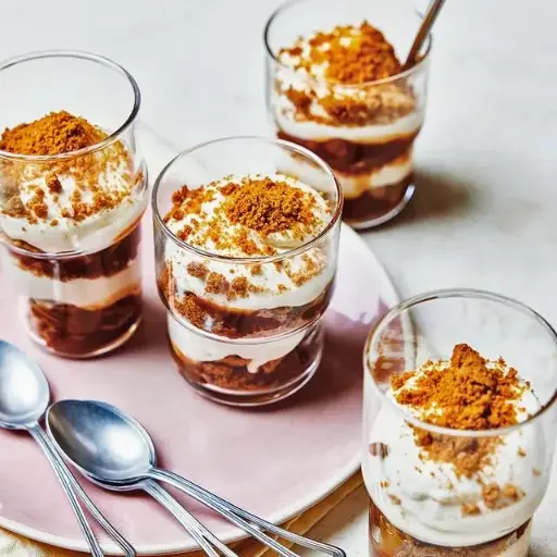 Caramel, mousse tiramisu spéculoos