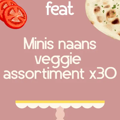 Mini naans végé 30 pièces