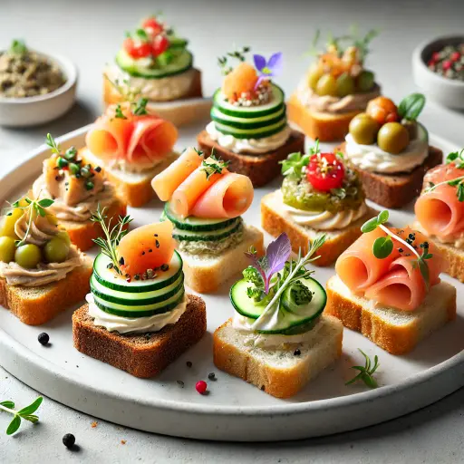 Canapés cocktail mixtes 30 pièces