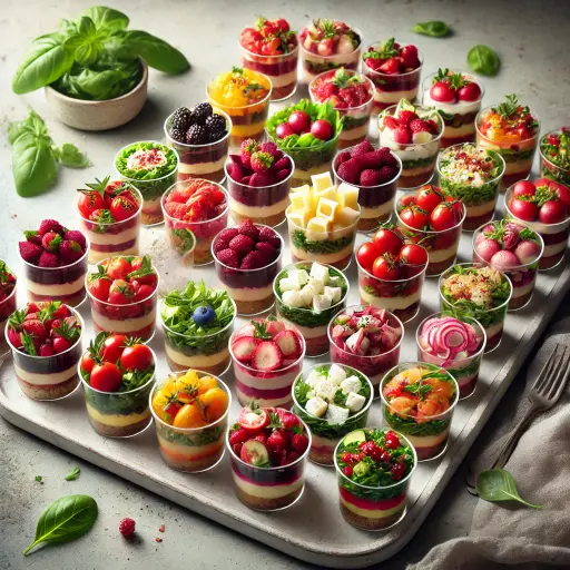 Minis Verrines végétarienne 30 pièces