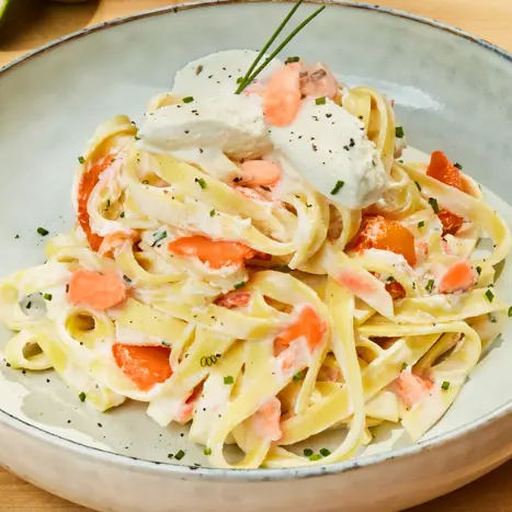 Tagliatelles au saumon