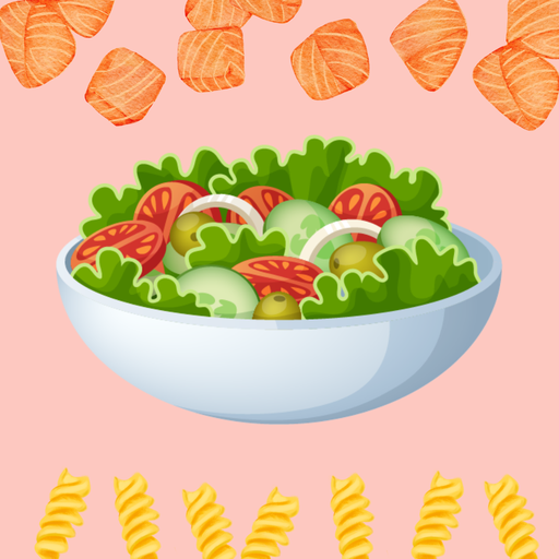 Salade de penne au saumon