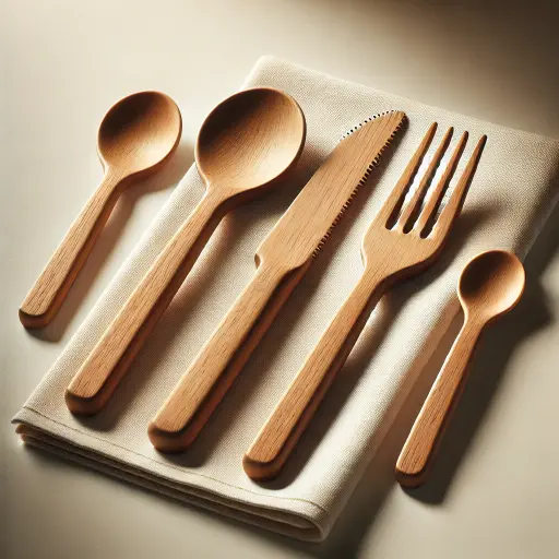 kit de couverts en bois