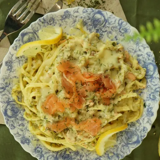 Linguine au saumon frais