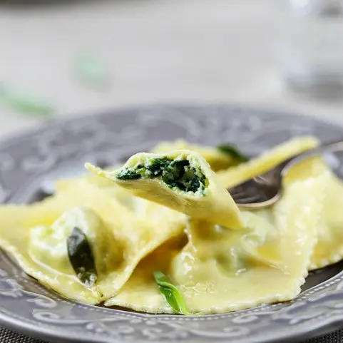 Ravioles fraiches ricotta épinard