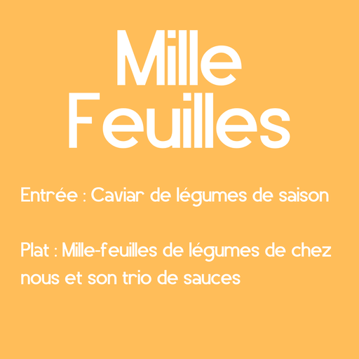 Plateau "Signature" "Mille-feuilles"
