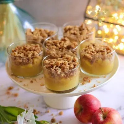 Crumble aux pommes amande et cannelle