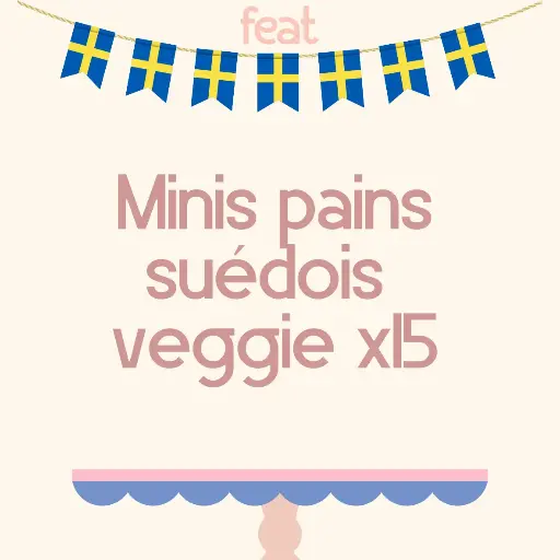 Mini pains suédois Veggie x 15