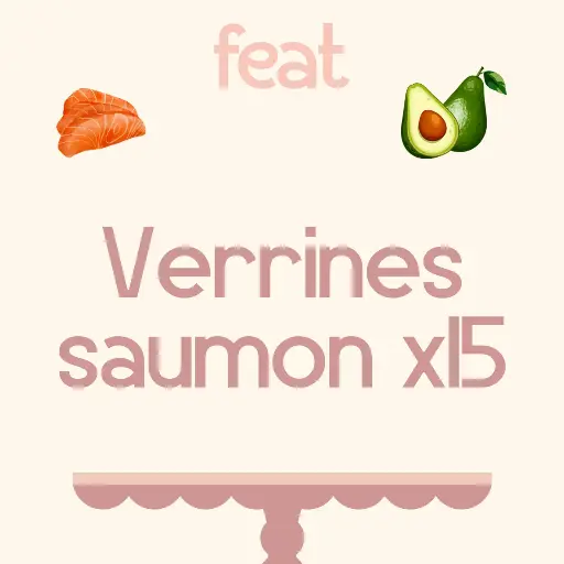 Verrines au saumon x 15