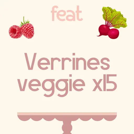 Verrines veggie betterave framboise x 15