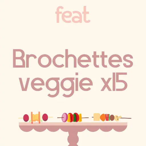 Brochettes végétales x 15