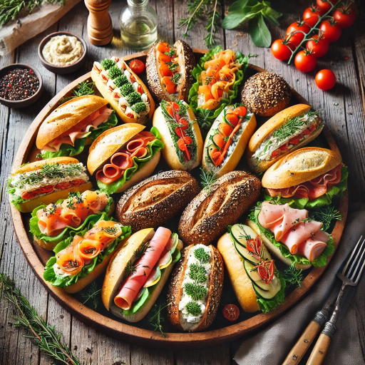 Les mini sandwichs à partager