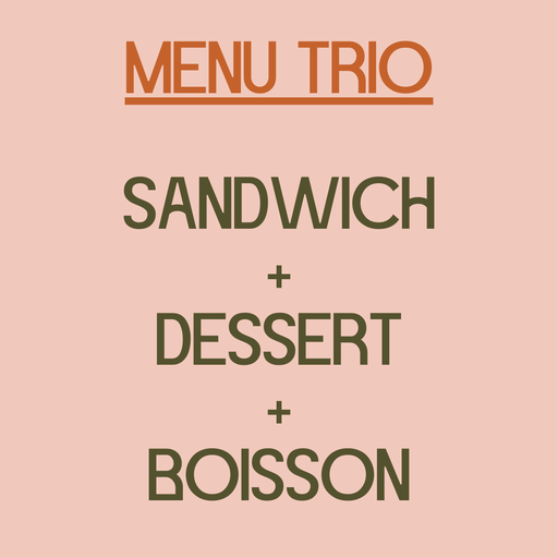 Formule Sandwich + Boisson + Dessert 9.80 TTC