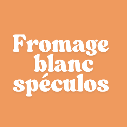Fromage blanc spéculos confiture de lait