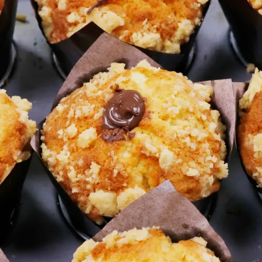 Muffin pâte à tartiner