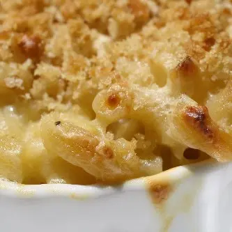 Gratin Mac and Cheese Bacon